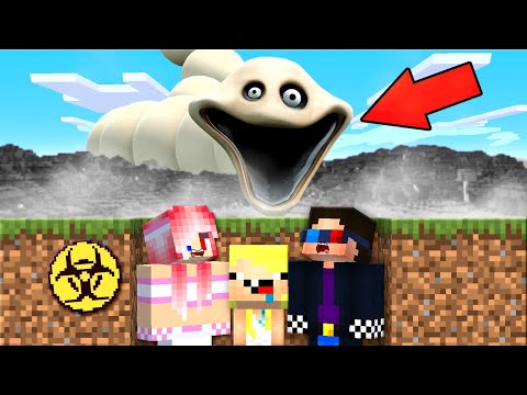 ☣️ПОСТРОИЛИ ПОДЗЕМНЫЙ БУНКЕР от ГОЛОДНОГО ЧЕРВЯКА в МАЙНКРАФТ! ШЕДИ ЛЕСКА И НУБИК MINECRAFT