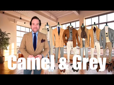 How to Wear Camel & Grey