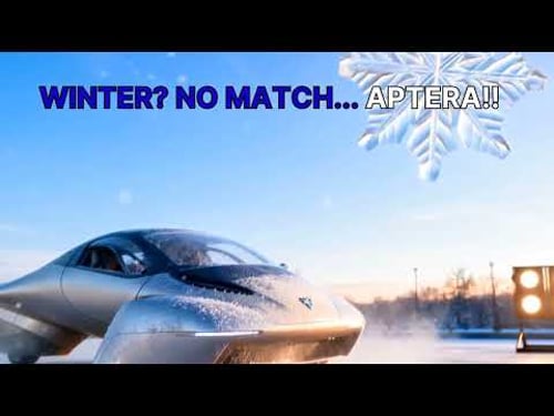 Aptera SEV - WINTERTIME BLUES!!! 🥶🤧☃️🌞😎