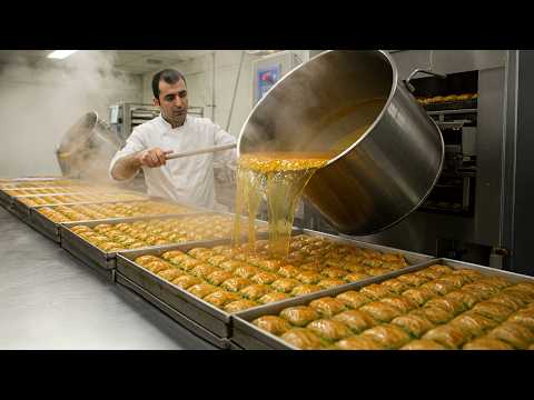 Legendary Turkish Baklava! Full Making Process – Turkish Cuisine