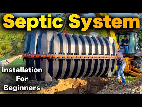 Septic System Installation - BEGINNERS Guide to Gravity Septic Tank & Leach Field