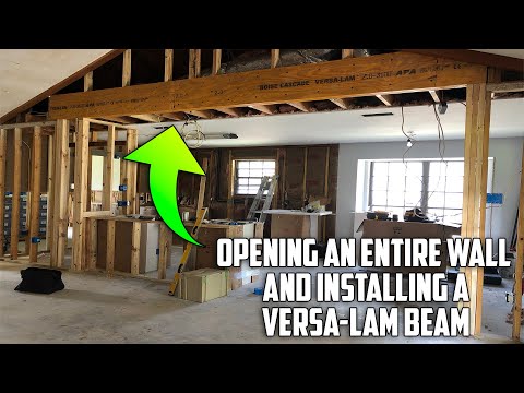 Ripping Down a Support Wall and Installing a 16 Foot Beam