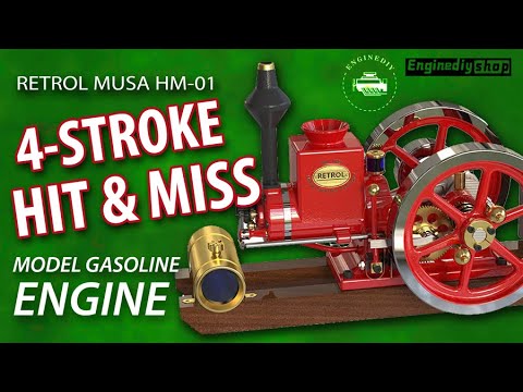 Retrol Musa HM-01 Hit & Miss 4 Stroke Gas Engine - Review #enginediy #enginediyshop