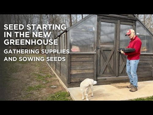 Seed Starting in the New Greenhouse | Gathering My Supplies and Sowing Seeds