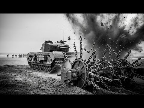 How British General's "Crazy" Tank Inventions Cleared 90% of German Minefields Without Casualties