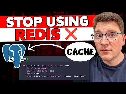 I replaced my Redis cache with Postgres... Here's what happened