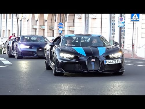 Bugatti Madness in Monaco ! Divo, Chiron SS 300+, Chiron Pur Sport, Veyron SS, Chiron 110 Ans