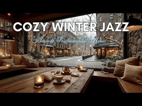 Cozy Winter Jazz Piano | Relaxing Coffee Shop Ambience | Smooth Instrumental Music