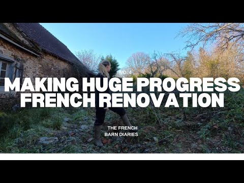Vlog 4. Huge Progress on Our Run-Down French Property (Cave, Guttering, Glamping & Pond)