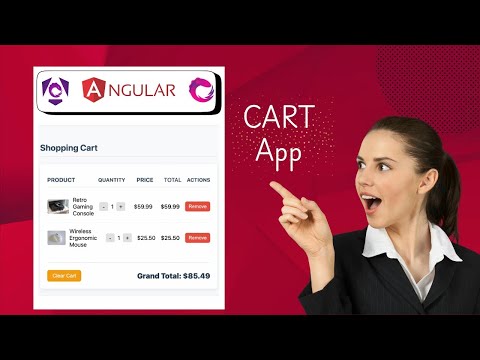 Build Angular Shopping Cart App using Ngrx & RxJs (JSON Server) || Angular 19