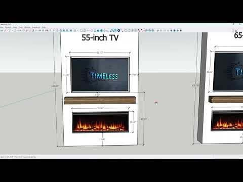 Standard Media Wall Layout Guide: TV & Fireplace Dimensions for 55” to 85” TVs