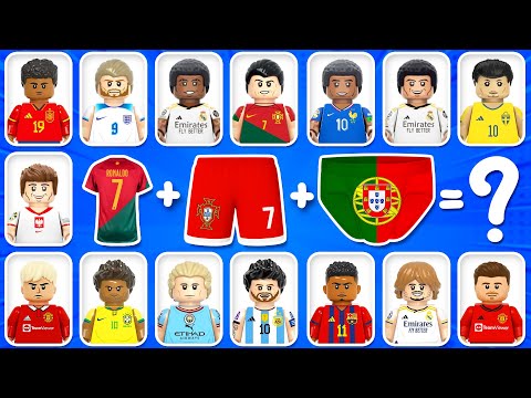 Guess LEGO Version | Guess The FOOTBALL PLAYER By Song & Emoji | Ronaldo, Messi, Neymar Jr.
