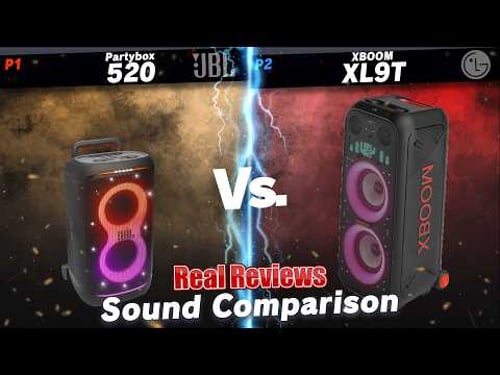 LG XBOOM XL9T VS JBL Partybox 520 Sound Comparison