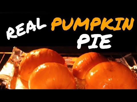 Make Pumpkin Pie from Scratch with FRESH PUMPKIN (EASY Recipe For 1st Timers!!)