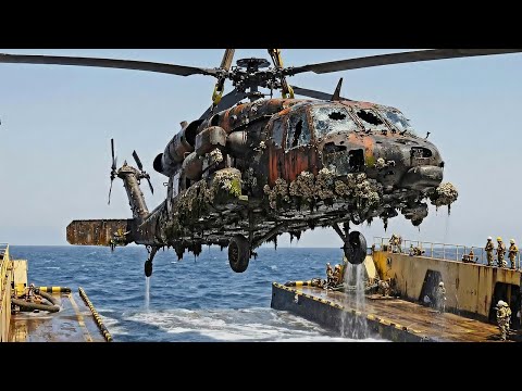 After Decades Lost Under the Sea… This Black Hawk’s Restoration Will Shock You