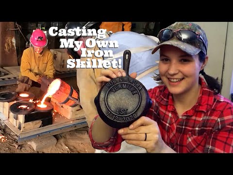 Making a Cast Iron Skillet Using Recycled Brake Rotors | Cast Iron Gypsy at the Windy Hill Foundry