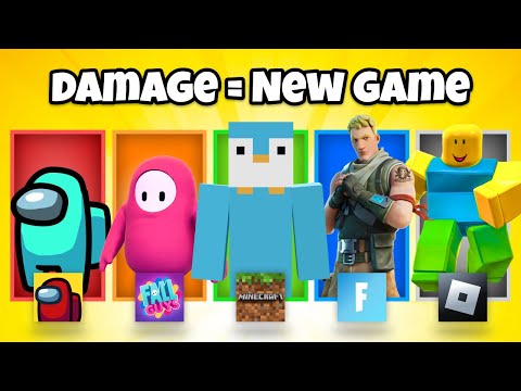 Minecraft, But If I Take Damage I Switch Games