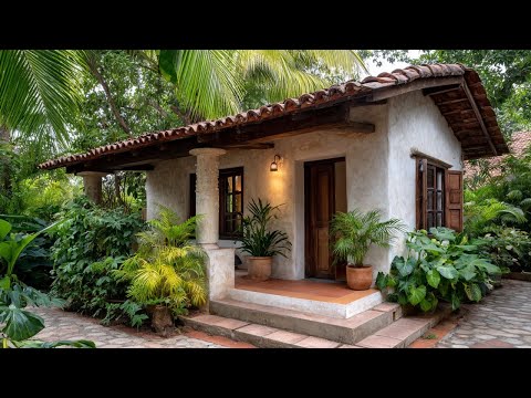 Tiny Mediterranean Stone House Design | How Soft Colors Transform a Tiny Mediterranean Home