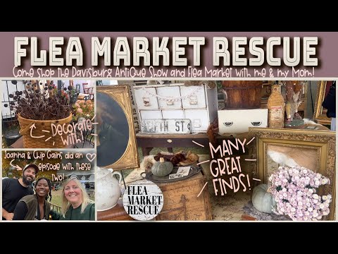 COME SHOP THE DAVISBURG ANTIQUE SHOW & FLEA MARKET WITH ME FOR THRIFTED HOME DECOR FINDS 2025