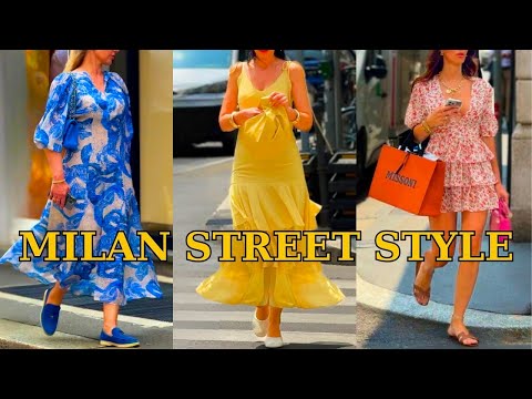 Elegant and Chic Street Style in Milan – Vibrant Outfits and Timeless Fashion Trends | Summer 2025