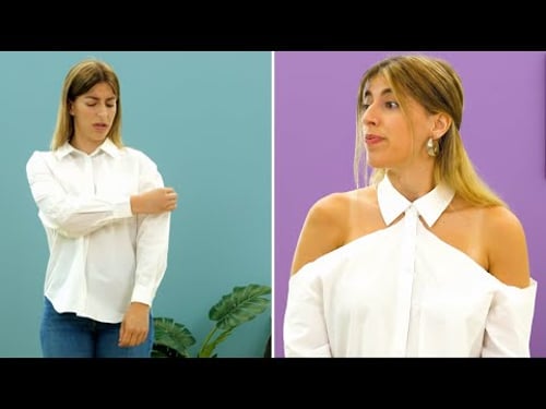 Make Cool New Outfits with Just a Few Cuts & Simple Sewing Tricks! βοΈ