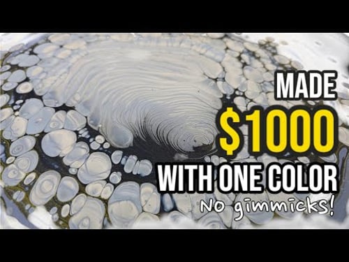 Minimalism SELLS! Made $1000 Selling My Art! How? One Technqiue, NO GIMMICKS!