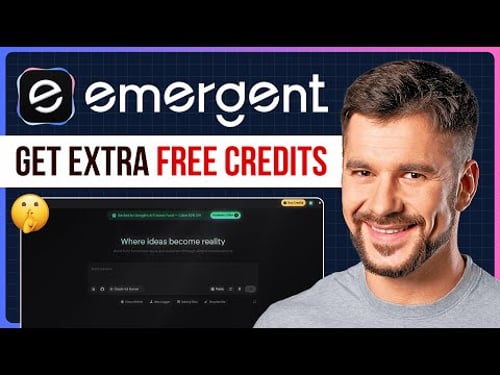How to Get More Credits on Emergent AI (FREE & PAID METHODS)