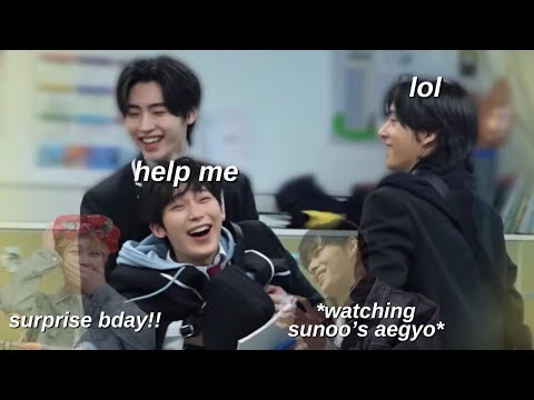 ENHYPEN being SUNOO'S biggest fans