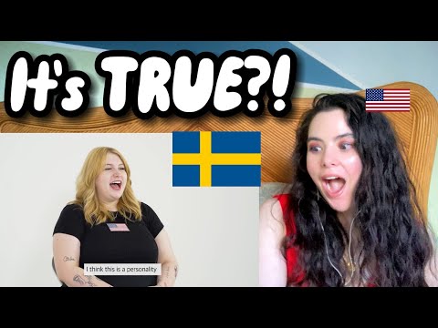 American Girl Reacts to Swedish guy and American girl React to Swedish stereotypes!