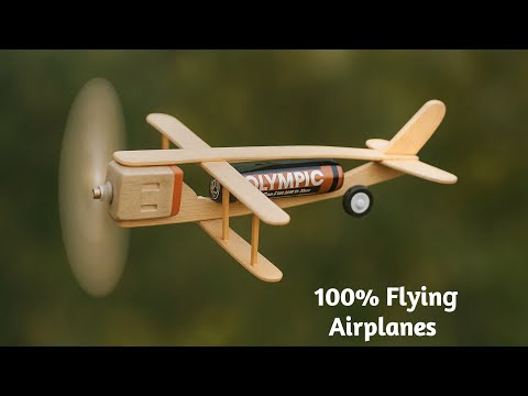 How to make a airplane from used ice cream stick - Toy Wooden Plane Easy | ice cream stick aeroplane