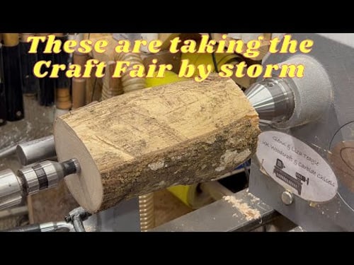 Woodturning. These are taking the Craft Fairs by storm. #carbide chisels