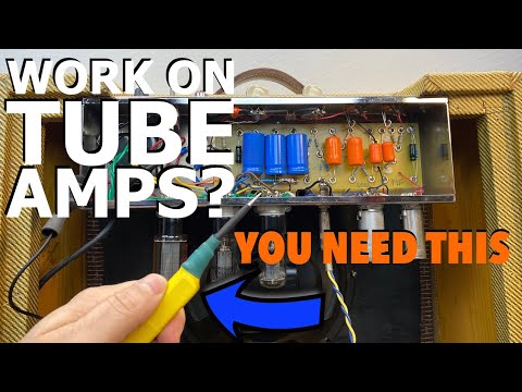 Making a Capacitor Discharge Tool // Discharge Capacitors in a Tube Amplifier // Tube Amp Safety