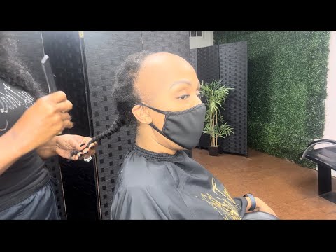 She came back for another ALOPECIA TRANSFORMATION 🔥✂️