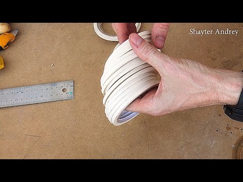 How to easily cut masking tape into narrow rolls.