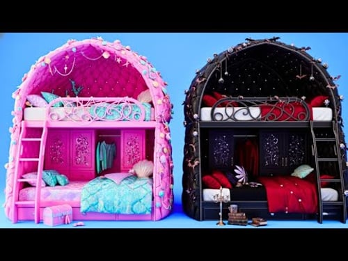 😱夢の家が2つに分裂!? マーメイド vs ヴァンパイア ルーム変身実験🔥