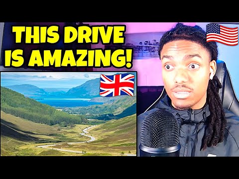 AMERICAN REACTS to The 6 Best Driving Roads in the UK!