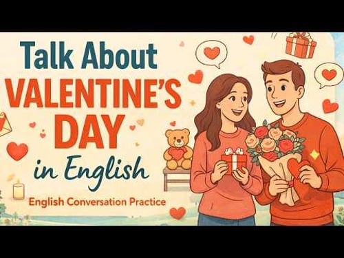 How to Talk About Valentine’s Day in English 💌 | Real-Life English Conversation Practice