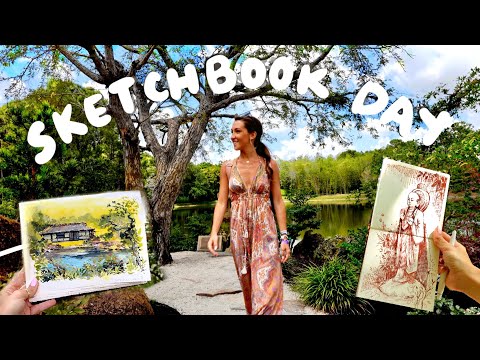 Sketchbook Date with Nature at a Japanese Garden