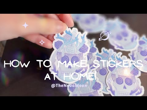 How to make stickers at home! | Silhouette Portrait 3 tutorial