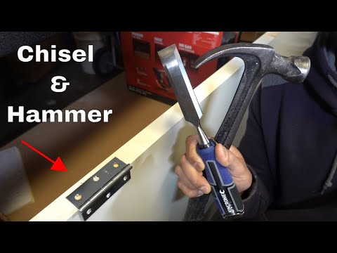 How to cut door hinges DIY