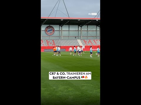 CR7 & Co. trainieren am Bayern-Campus 🇵🇹🔥