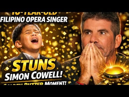 10-Year-Old Filipino Opera Singer Stuns Simon Cowell | Golden Buzzer