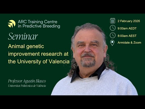 Agustín Blasco - Animal genetic improvement research at the University of Valencia