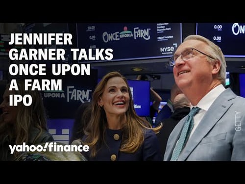 Jennifer Garner discusses the IPO of her organic baby food company Once Upon A Farm