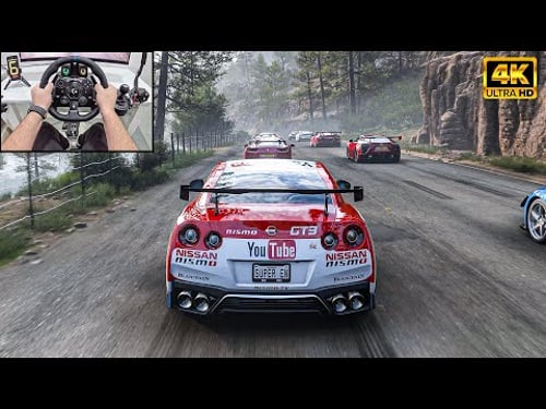 Nissan GTR R35 VS Supercars - Forza Horizon 5 | Logitech G923 Steering Wheel