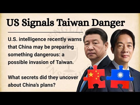 US Intelligence Warns Taiwan: China's Invasion | Learn English Through Story Level 2 | Graded Reader