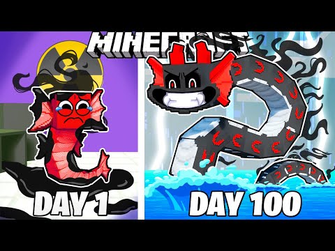 I Survived 100 Days as a SHADOW SPRUNKI in Minecraft!