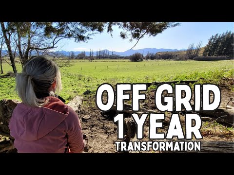 One Year Off-Grid: From Nothing to Tiny House Homestead (Full Transformation)