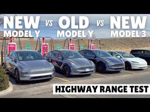 New vs Old Tesla Model Y Highway Range Test! This Isn't What We Expected