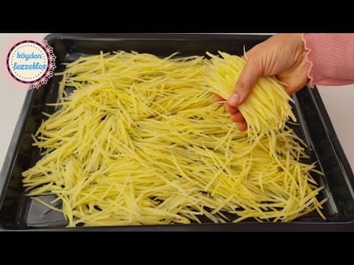 PİZZADAN DAHA LEZZETLİ😯SADECE 3 PATATESİ RENDELEYİN‼️HER EVDE OLAN MALZEMELERLE KOLAY UCUZ VE LEZZTL